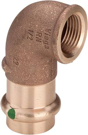 Угольник пресс Viega Sanpress 28х1/2" 90° ВР серия 2214.2
